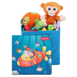 Babyhug Sto-Sit Foldable Storage Box Submarine Print - Blue
