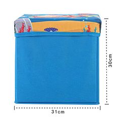 Babyhug Sto-Sit Foldable Storage Box Submarine Print - Blue
