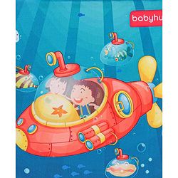 Babyhug Sto-Sit Foldable Storage Box Submarine Print - Blue