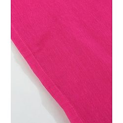 Babyhug Half Sleeves Off Shoulder Embroidered Top and Printed Dhoti Set - Fuschia Blue