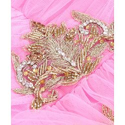 Babyhug Sleeveless Ethnic Dress - Pink