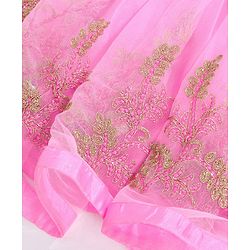 Babyhug Sleeveless Ethnic Dress - Pink