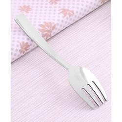 Babyhug Stainless Steel Ice Cream Spoon & Fork Set of 4 - Silver