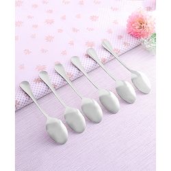 Babyhug Stainless Steel Spoon Set of 6 - Silver