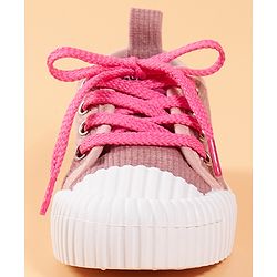 Cute Walk by Babyhug Lace Up Casual Shoes - Pink