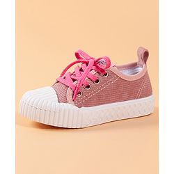 Cute Walk by Babyhug Lace Up Casual Shoes - Pink