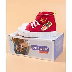 Cute Walk by Babyhug Casual Shoes - Red
