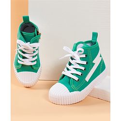 Cute Walk by Babyhug Casual Lace-up Shoes - Green