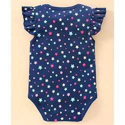 Babyhug Short Sleeves 100% Cotton Onesie Star Print Pack of 3 - Blue Pink
