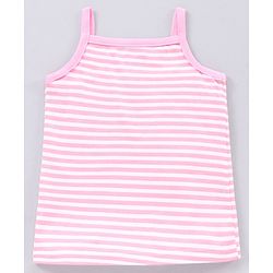 Babyhug Singlet Sleeves 100% Cotton Antibacterial Finish Slips Sea Pack of 3 - Pink Green