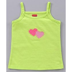Babyhug Singlet Sleeves 100% Cotton Antibacterial Finish Slips Sea Pack of 3 - Pink Green