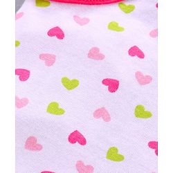 Babyhug Singlet Sleeves 100% Cotton Antibacterial Finish Slips Sea Pack of 3 - Pink Green