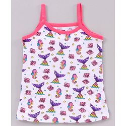 Babyhug Singlet Sleeves 100% Cotton Antibacterial Finish Slips Sea Pack of 3 - Pink