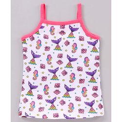 Babyhug Singlet Sleeves 100% Cotton Antibacterial Finish Slips Sea Pack of 3 - Pink