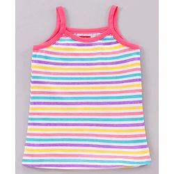 Babyhug Singlet Sleeves 100% Cotton Antibacterial Finish Slips Sea Pack of 3 - Pink