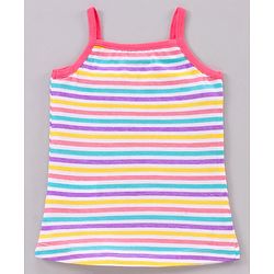 Babyhug Singlet Sleeves 100% Cotton Antibacterial Finish Slips Sea Pack of 3 - Pink