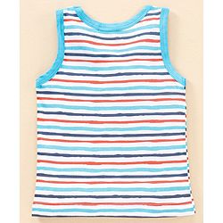 Babyhug Sleeveless 100 % Cotton Antibacterial Finish Vests Pack of 3 - Multicolour