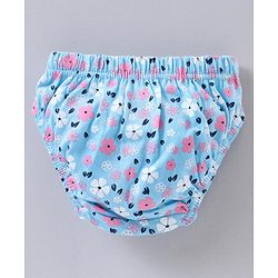 Babyhug 100% Cotton Antibacterial Finish Panties Pack of 3 - Pink White Blue