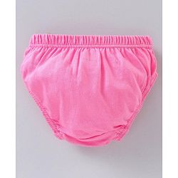 Babyhug 100% Cotton Antibacterial Finish Panties Pack of 3 - Pink White Blue