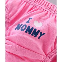 Babyhug 100% Cotton Antibacterial Finish Panties Pack of 3 - Pink White Blue
