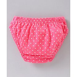 Babyhug 100% Cotton Antibacterial Finish Panties Pack of 3 - Pink White Blue
