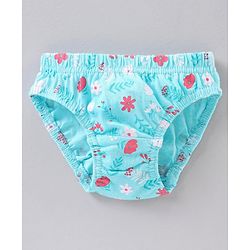 Babyhug 100% Cotton Antibacterial Finish Panties Pack of 3 - Pink White Blue