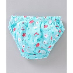 Babyhug 100% Cotton Antibacterial Finish Panties Pack of 3 - Pink White Blue