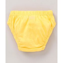 Babyhug 100%Cotton Antibacterial Panties Pack of 3 - Blue Yellow Multicolour