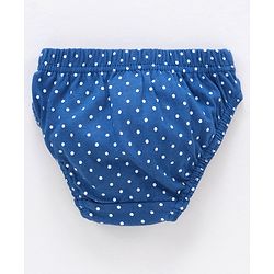 Babyhug 100% Cotton Antibacterial Finish Panties Polka Dot Print Pack of 5 - Navy Pink Yellow Blue