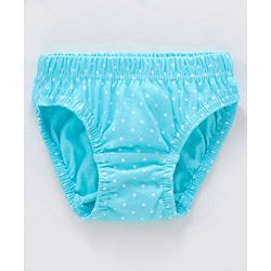 Babyhug 100% Cotton Antibacterial Finish Panties Polka Dot Print Pack of 5 - Navy Pink Yellow Blue