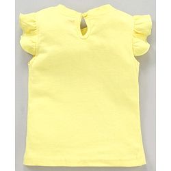 Babyhug Cap Sleeves Top Watermelon Print - Yellow