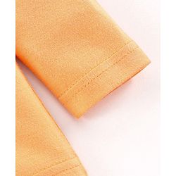 Babyhug Full Sleeves Fox & Leaves Print - Navy Orange