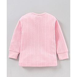 Babyhug Full Sleeves Thermal Vest - Light Pink