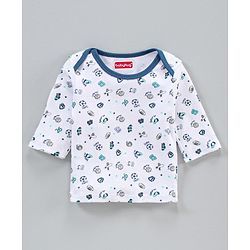 Babyhug Clothing Gift Set Sports Print Blue - 10 Piece