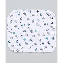 Babyhug Clothing Gift Set Sports Print Blue - 10 Piece