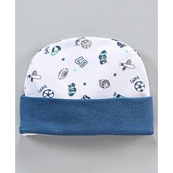 Babyhug Clothing Gift Set Sports Print Blue - 10 Piece