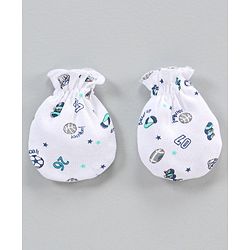 Babyhug Clothing Gift Set Sports Print Blue - 10 Piece