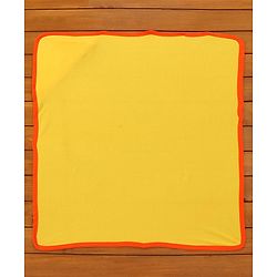 Babyhug Hooded Wrapper Lion Print Pack of 2 - Yellow and White