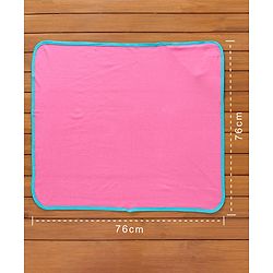 Babyhug Hooded Wrapper Floral Print Pack of 2-Pink And White