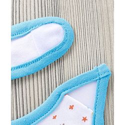Babyhug Cotton Bib With Velcro Pack of 2 Lion Print - Blue