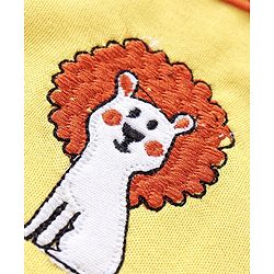 Babyhug Cotton Bib With Velcro Pack of 2 Lion Print - Blue