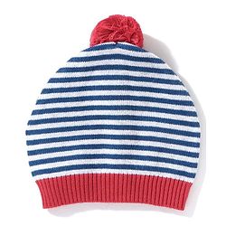 Babyhug Full Sleeves 100% Organic Cotton Sweater Set with Cap Horse Print - Red