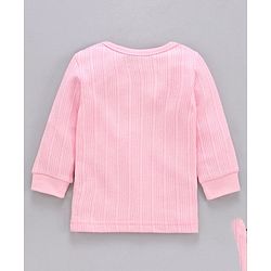 Babyhug Full Sleeves Thermal Vest - Pink