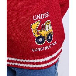 Babyhug Full Sleeves Stripes Sweater - Multicolour