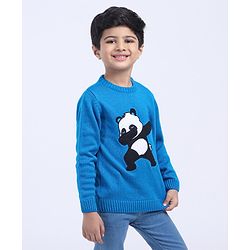 Babyhug Full Sleeves Sweater  - Blue
