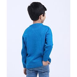 Babyhug Full Sleeves Sweater  - Blue