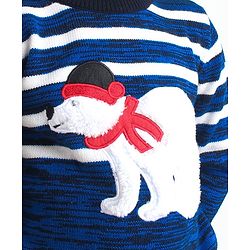 Babyhug Full Sleeves Sweater - Blue