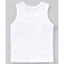 Babyhug 100% Cotton Solid Vests Pack of 3 - White
