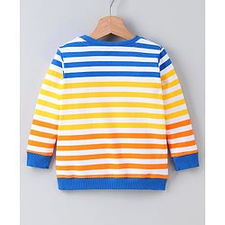 Babyhug Full Sleeves Sweatshirt Stripes - Multicolor