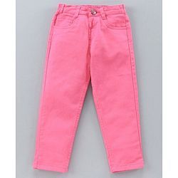 Babyhug Full Sleeves Top & Full Length Jeans - Blue Pink